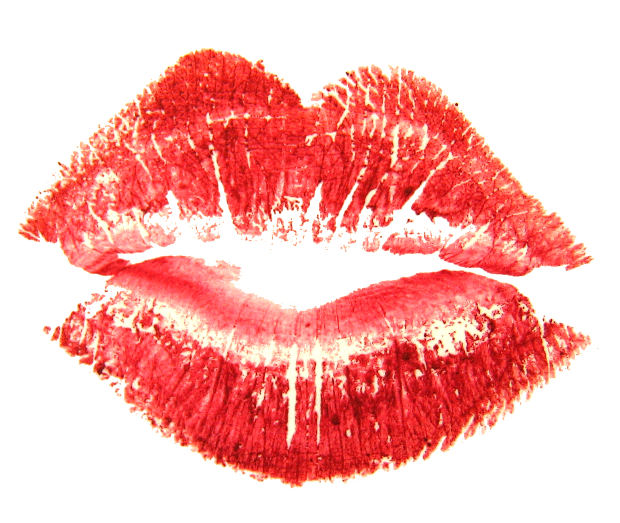 Kiss red lips